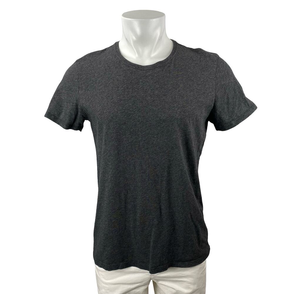 ATM Men's Black Knit Short Sleeve Crew Neck Basic Casual T Shirt Tee Top Size S